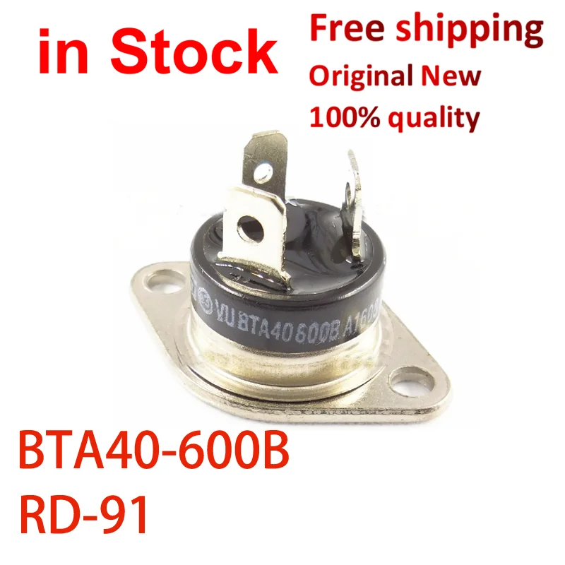 BTA40-600B BTA40 600 V BTA40-600 RD-91 Triacs, 40 Amp, 600 Volt,  , 5PCs/Ʈ